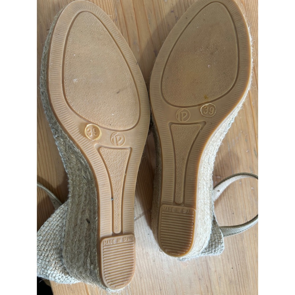 Toni Pons Tan Caldes Espadrille Wedge Sandal Made in Spain Women 39 US 8.5 - Picture 8 of 10